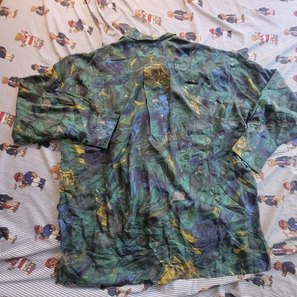 Tradizioni vintage silk shirt men's xlarge - Picture 5 of 7